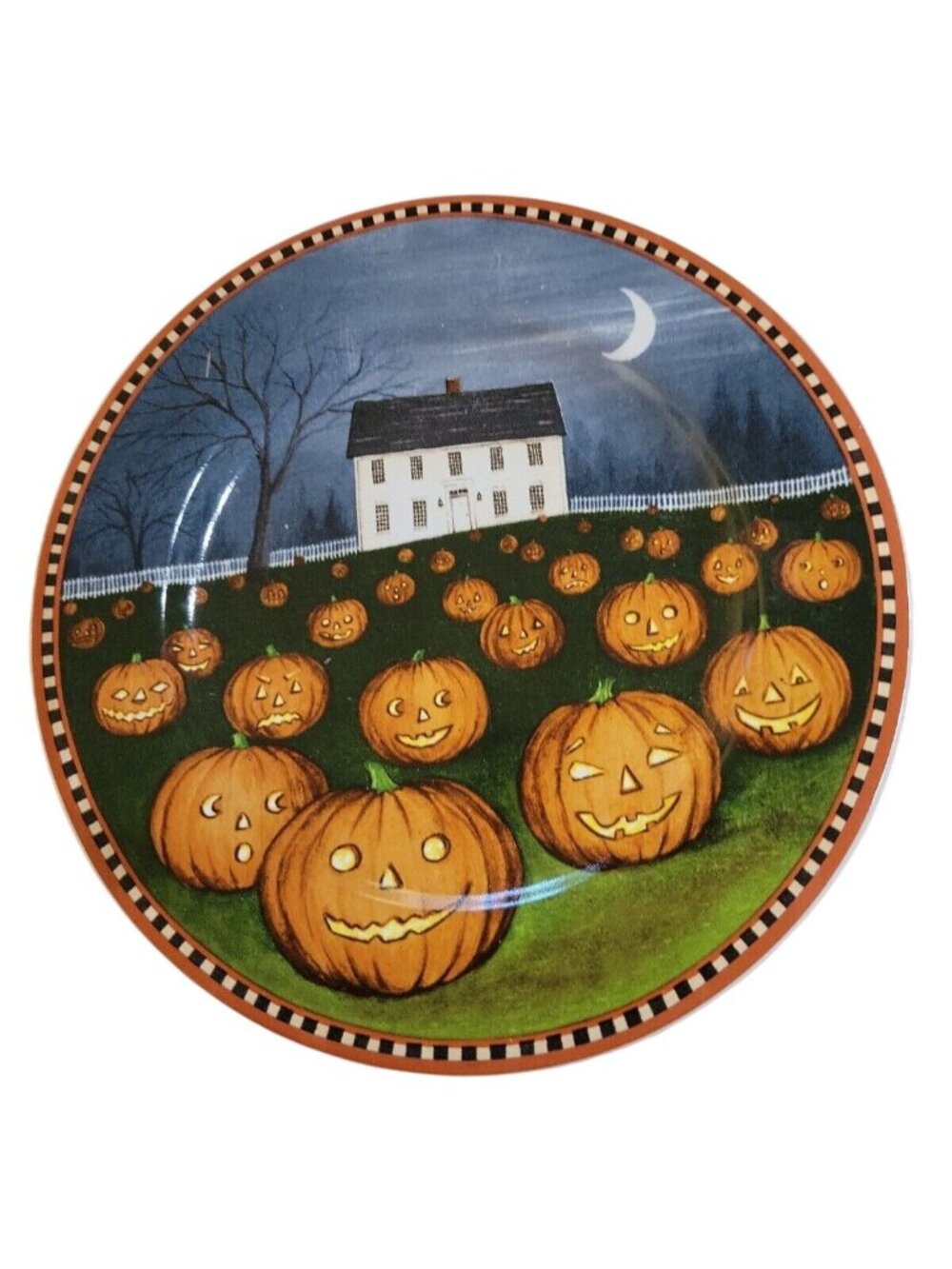 David Carter Brown Pumpkin Hollow Sakura Halloween Plate House Pumpkin Patch2002